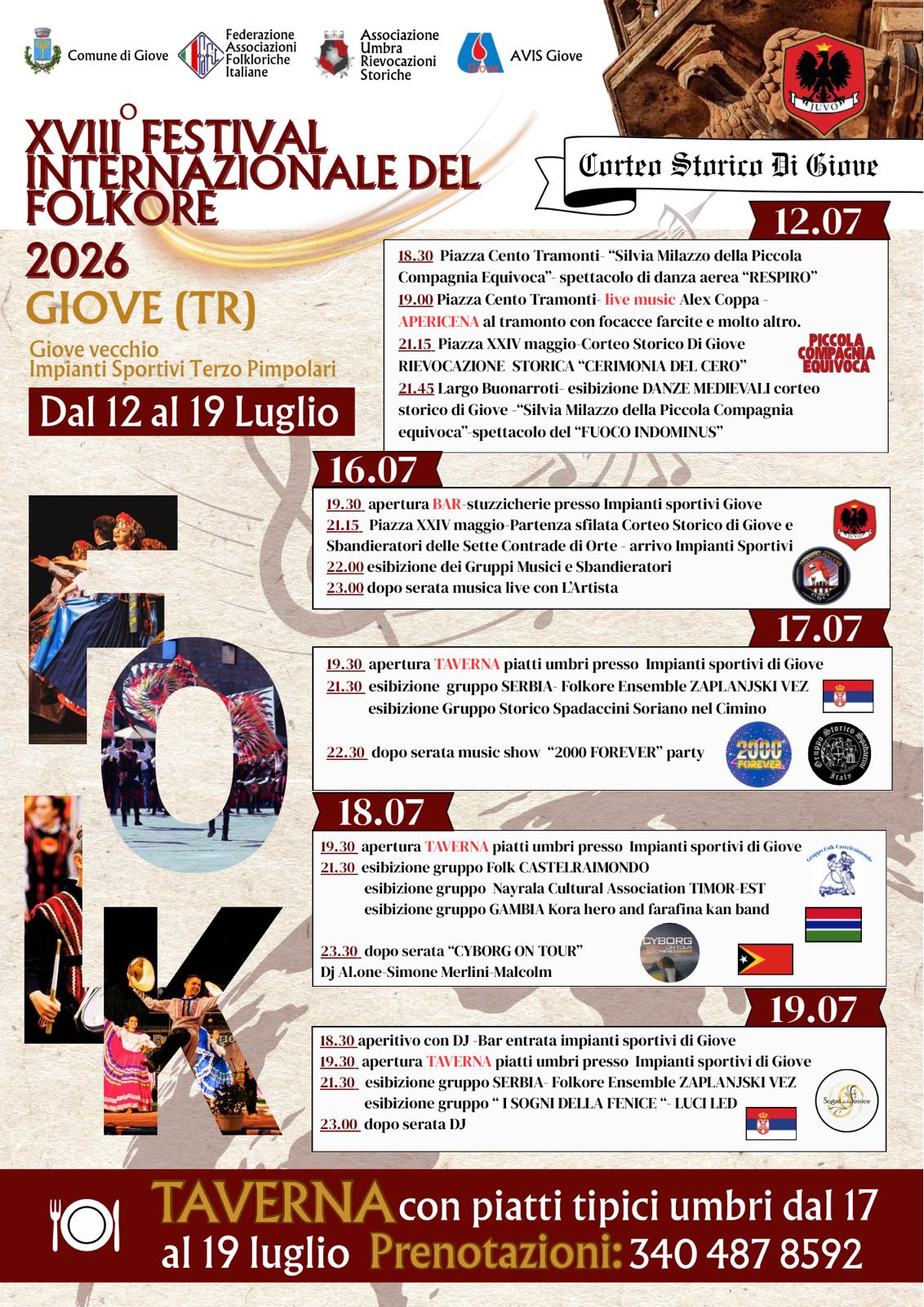 Al via il Festival del Folklore 2026